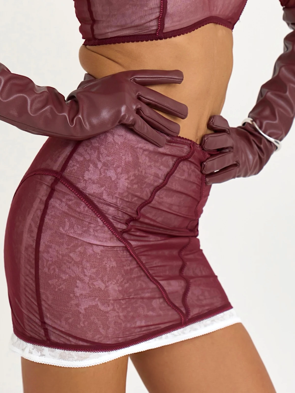 Skirt Delight Burgundy – 5